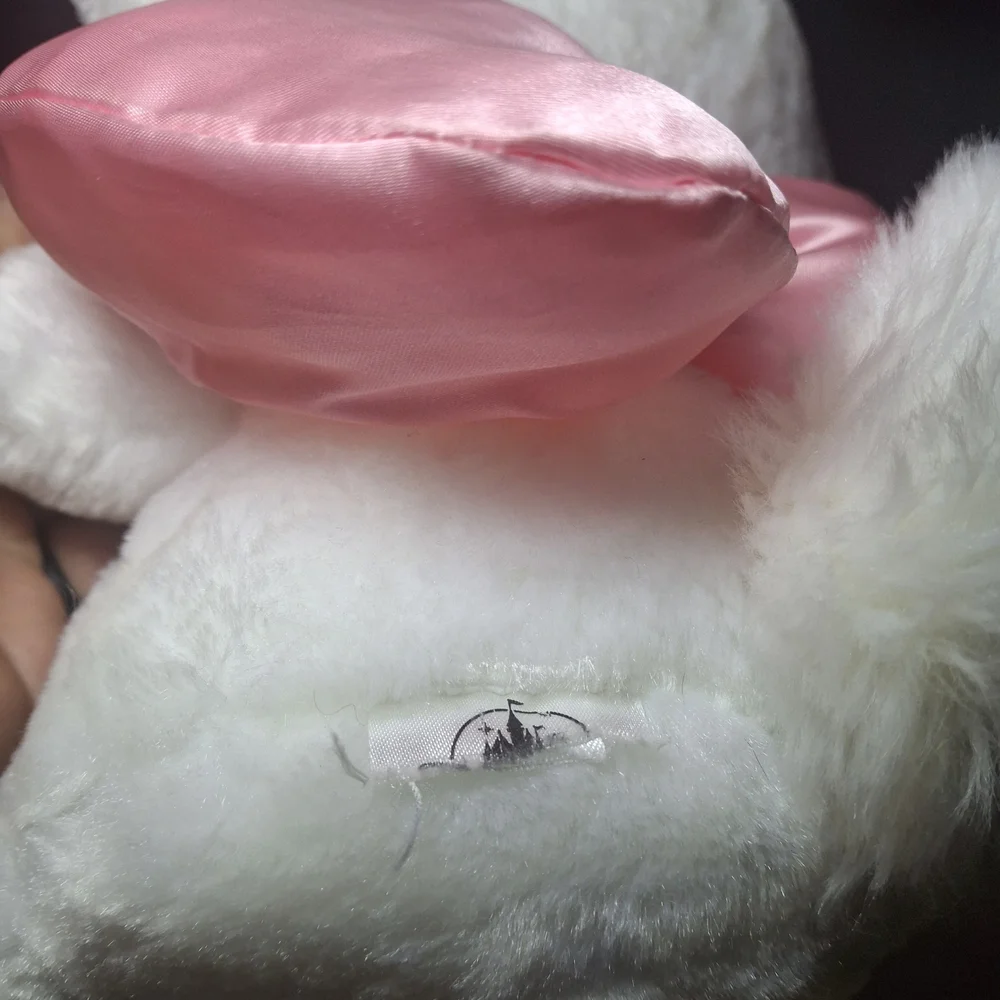 Plush White and Pink Cat‎ Toy - Soft Cuddly Pet Plush